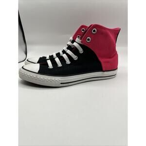 Size UK 38.5 Converse Chuck Taylor All Star Hi High Top Pink Black White Shoes